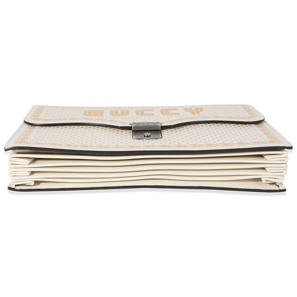 Gucci x Sega Mystic White Star Printed Calfskin GUCCY Portfolio Clutch - Picture 5 of 7
